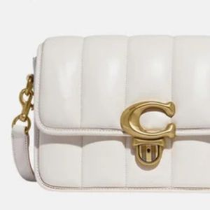 COACH QUILTED CHALK STUDIO BAG